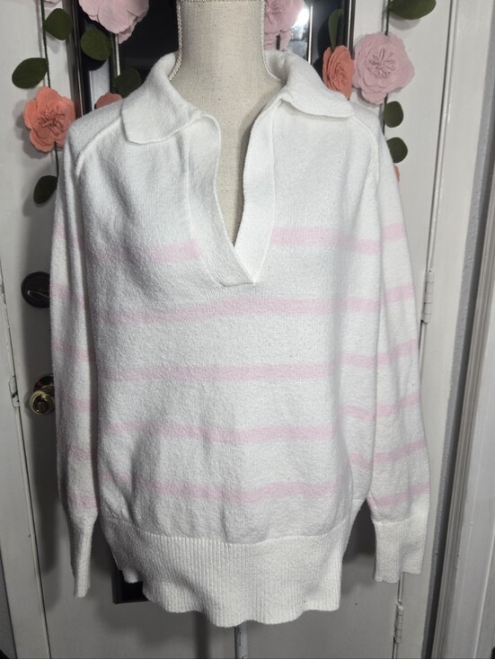 As Revival Sweaters - As Revival By Altard State Oversized Striped Pullover Sweater Sz XS